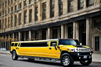 Hummer H2 Yellow Limo